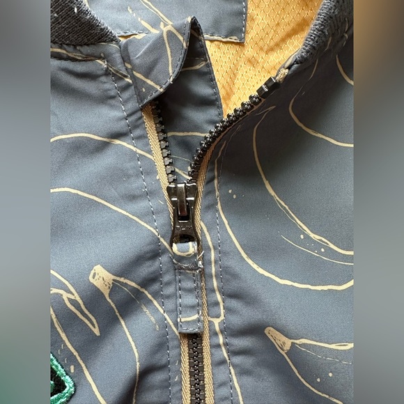 {Indikidual} Banana Print Patch Bomber Jacket ๐ - Size 7-9Y - Picture 13 of 16